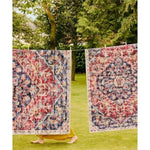 Eco - Washable Red Rug Medallion Design - Bargainia.com - 