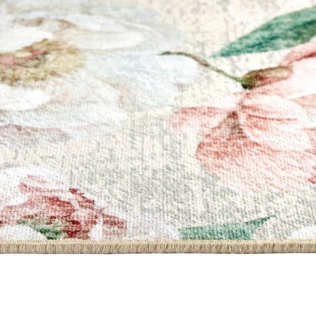 Eco - Washable Rug Flower Design - Bargainia.com - 5026134640061 - HGECWA_BLPEPI_120X185