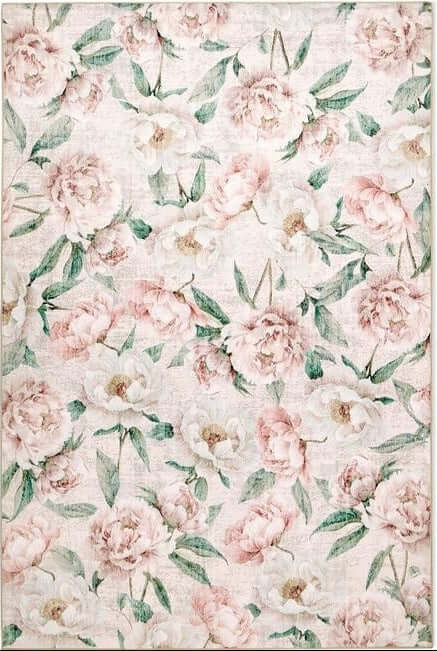 Eco - Washable Rug Flower Design - Bargainia.com - 5026134640061 - HGECWA_BLPEPI_120X185