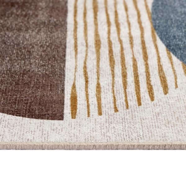 Eco - Washable Rug Geometric Design - Bargainia.com - 5026134640221 - HGECWA_OVAECL_120X185