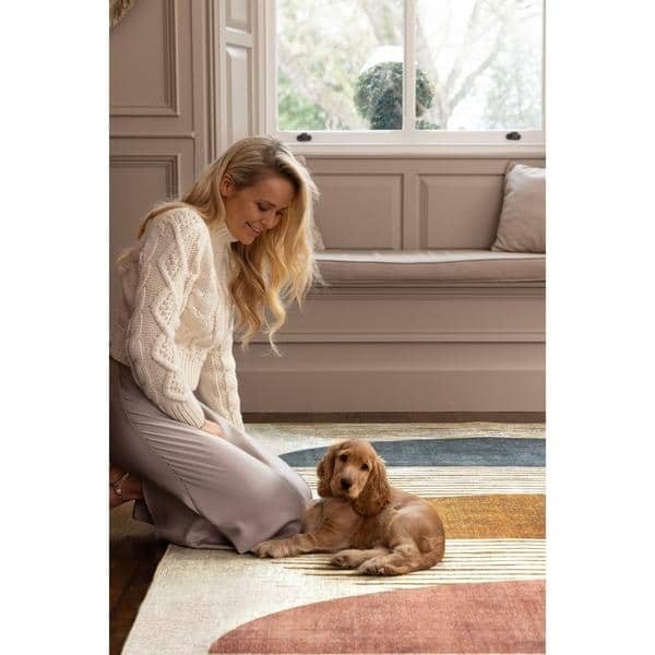 Eco - Washable Rug Geometric Design - Bargainia.com - 5026134640221 - HGECWA_OVAECL_120X185