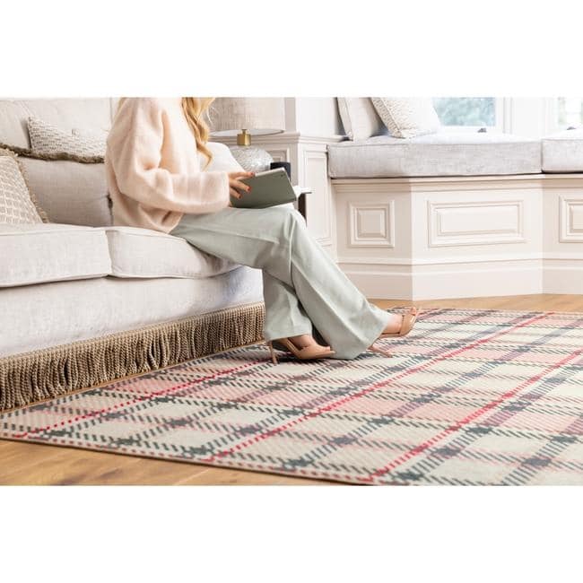 Eco - Washable Rug Tartan Design - Bargainia.com - 5026134640184 - HGECWA_ISPLPI_120X185