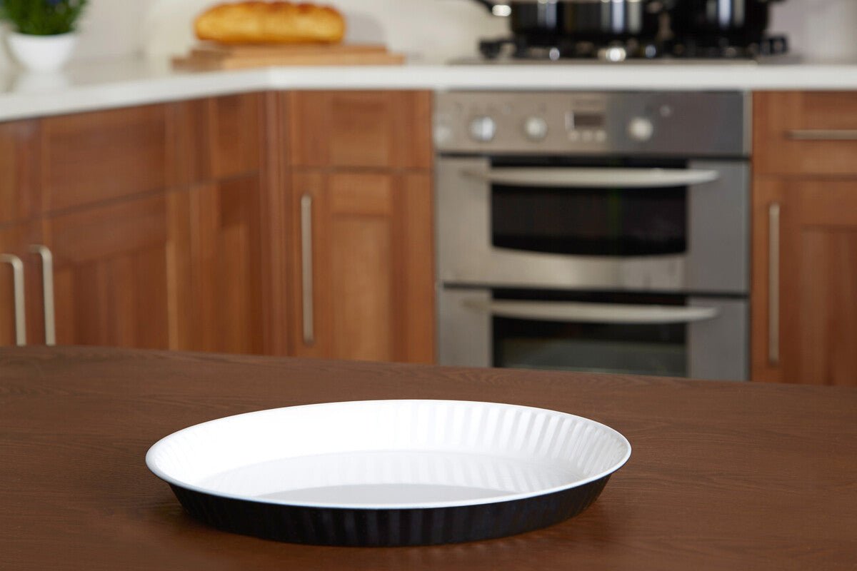 Ecocook Black Low Flan Dish - Bargainia.com - 5018705782911