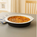 Ecocook Black Round 27cm Baking Dish with Handles - Bargainia.com - 5018705782836