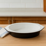 Ecocook Black Round 27cm Baking Dish with Handles - Bargainia.com - 5018705782836