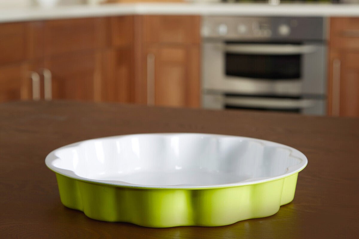 Ecocook Lime Green Flan Dish - Bargainia.com - 5018705782966