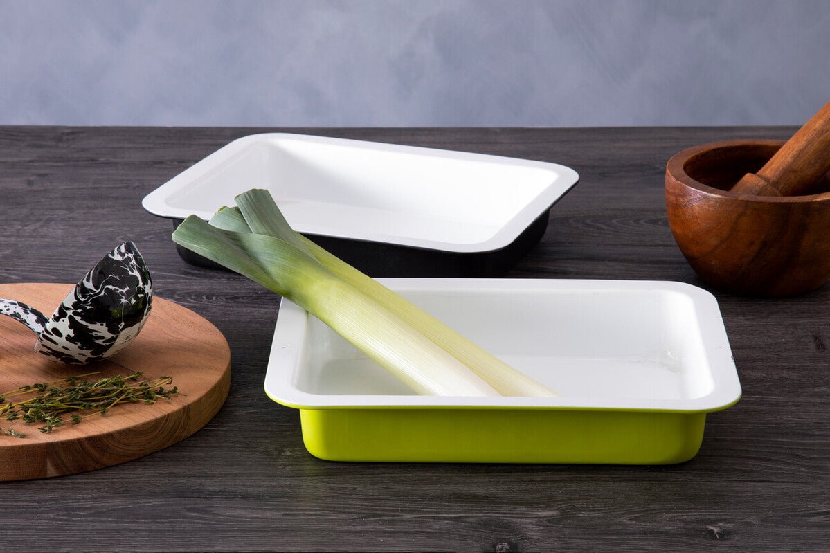 Ecocook Lime Green Rectangle Roasting Dish - Bargainia.com - 5018705782829