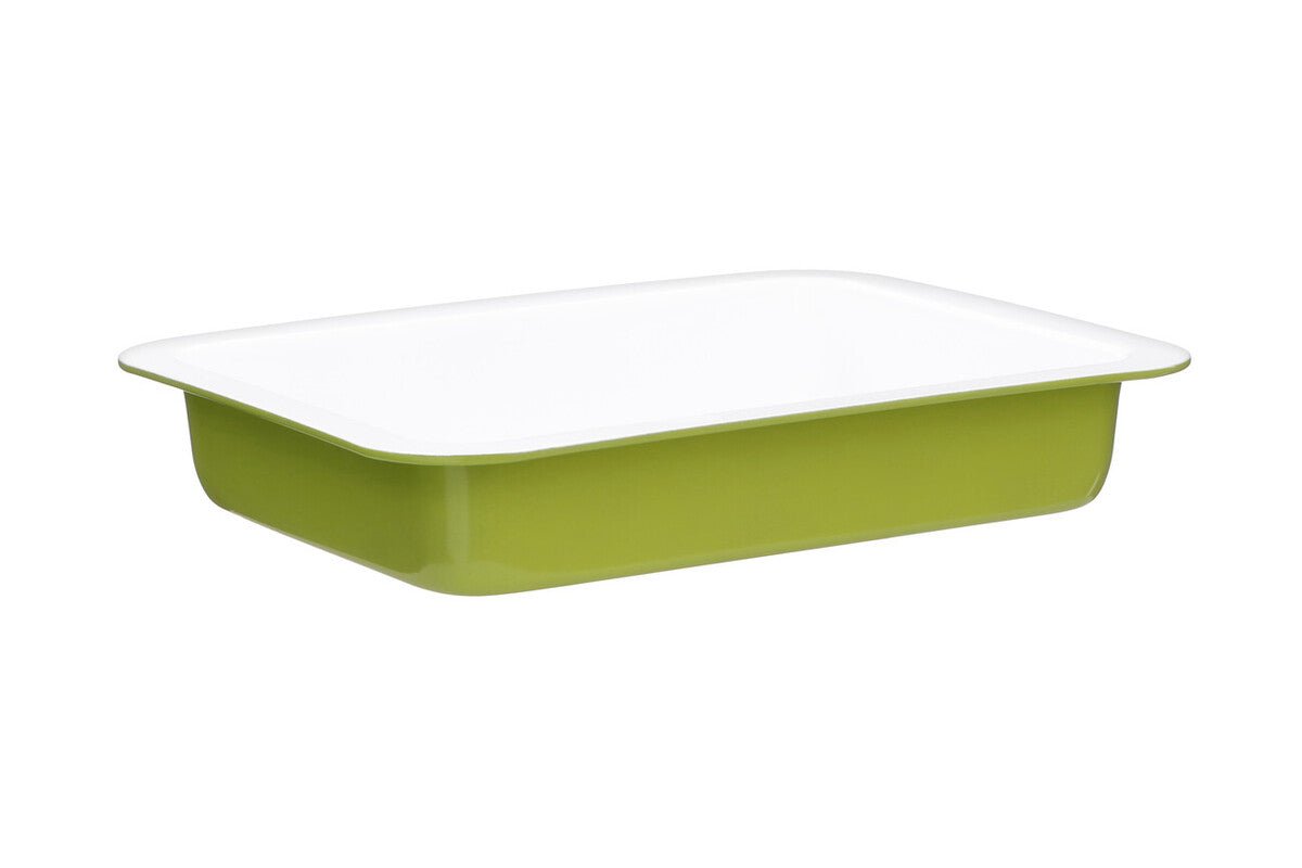 Ecocook Lime Green Rectangle Roasting Dish - Bargainia.com - 5018705782829