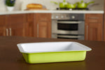 Ecocook Lime Green Rectangle Roasting Dish - Bargainia.com - 5018705782829