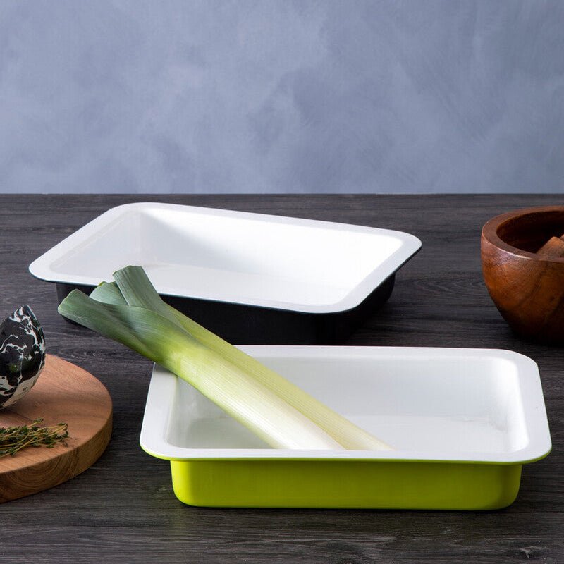 Ecocook Lime Green Rectangle Roasting Dish - Bargainia.com - 5018705782829