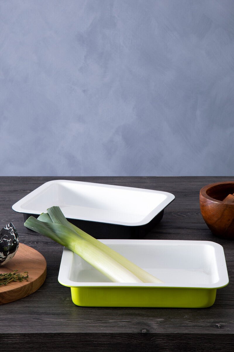 Ecocook Lime Green Rectangle Roasting Dish - Bargainia.com - 5018705782829