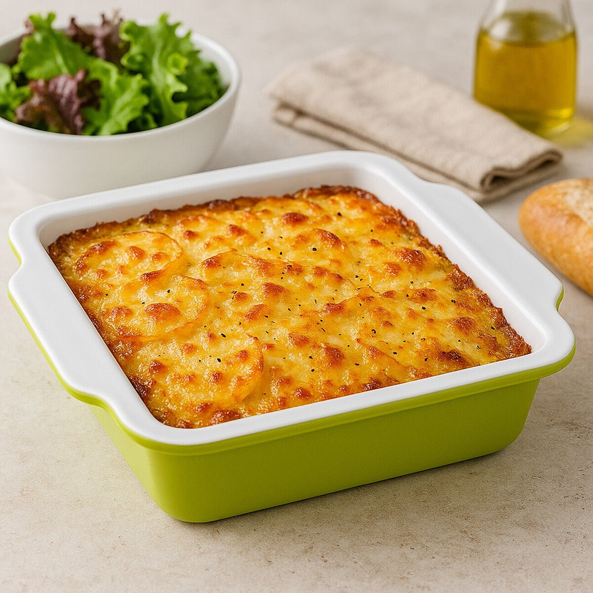 Ecocook Lime Green Square Baking Dish - Bargainia.com - 5018705782881
