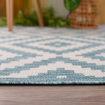Ecology Outdoor Rug Aqua | 100AQ - Bargainia.com - 