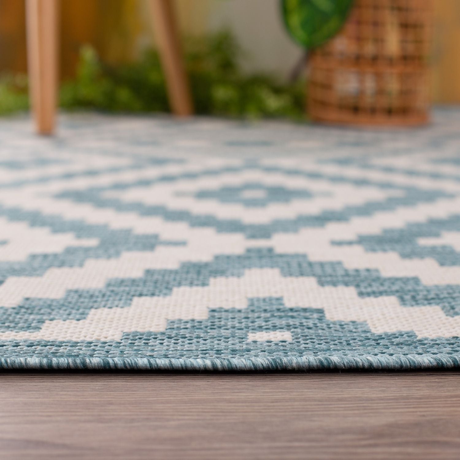 Ecology Outdoor Rug Aqua | 100AQ - Bargainia.com - 