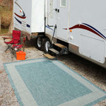 Ecology Outdoor Rug Aqua | 200AQ - Bargainia.com - 