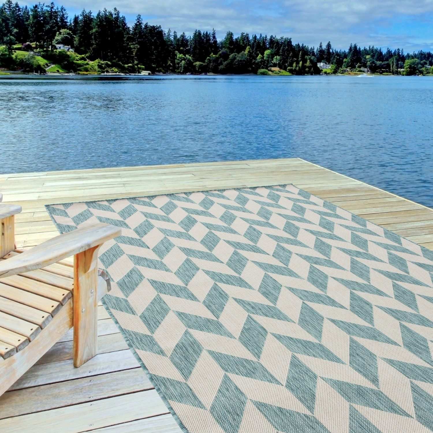 Ecology Outdoor Rug Aqua | 600Aq - Bargainia.com - 5056584500271 - 3042