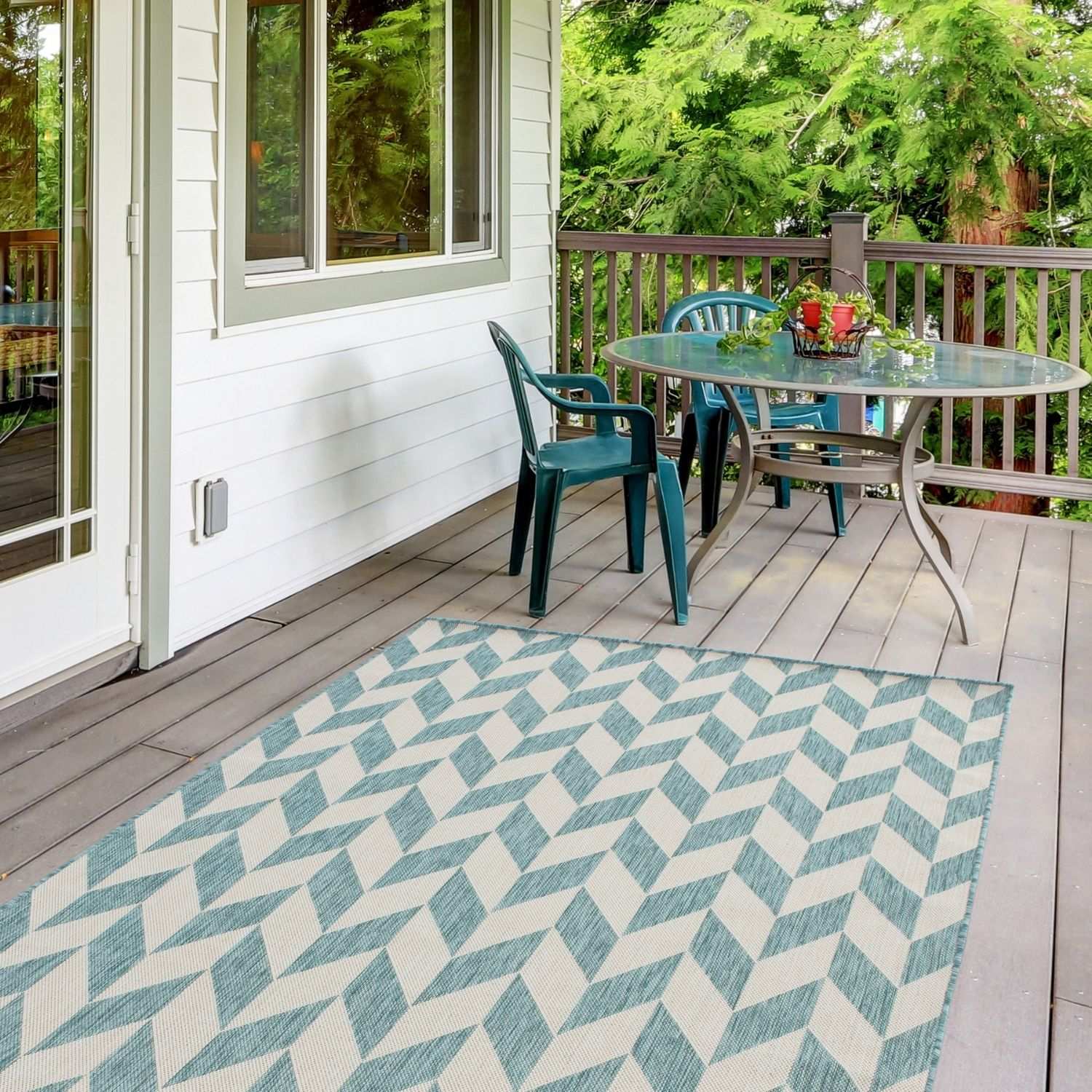 Ecology Outdoor Rug Aqua | 600Aq - Bargainia.com - 5056584500271 - 3042