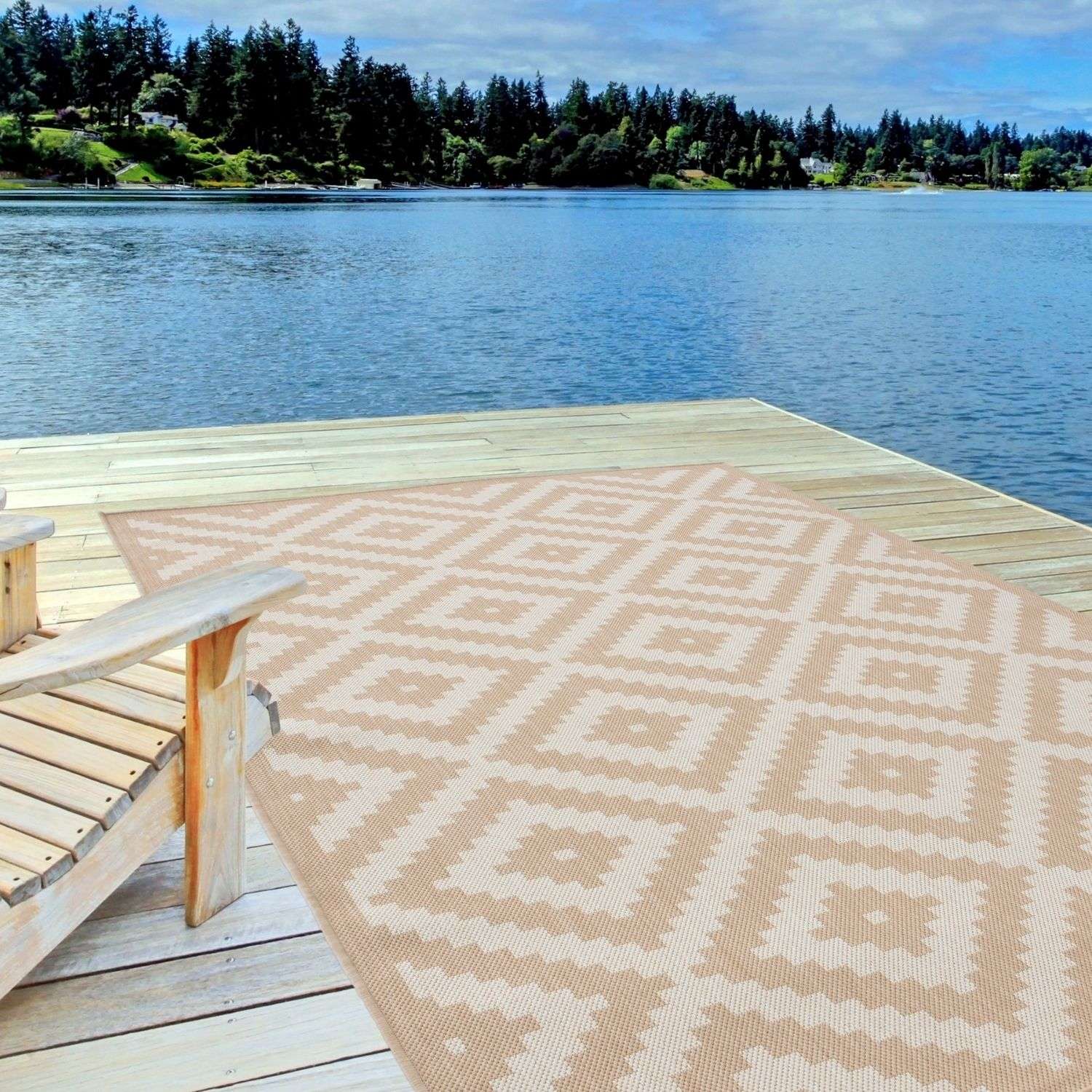 Ecology Outdoor Rug Beige | 100b - Bargainia.com - 5056584500004 - 2562