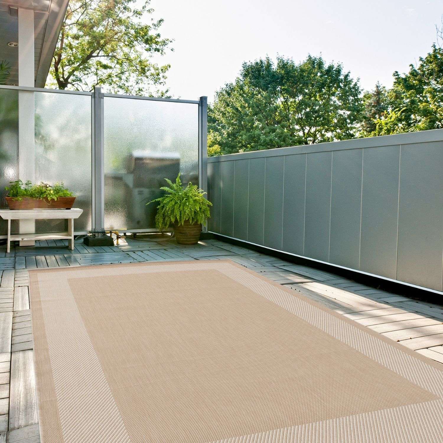 Ecology Outdoor Rug Beige | 200b - Bargainia.com - 