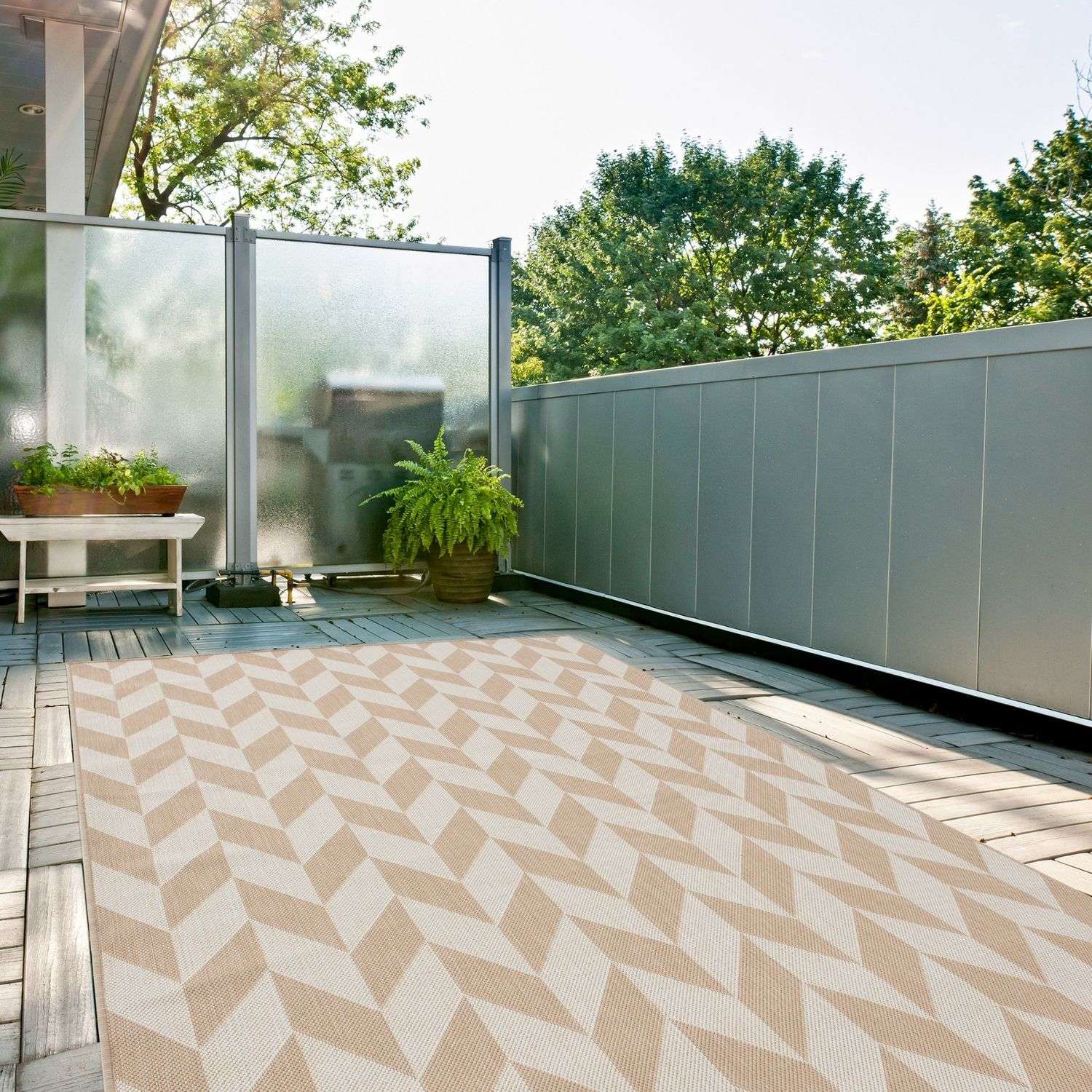 Ecology Outdoor Rug Beige | 600Be - Bargainia.com - 
