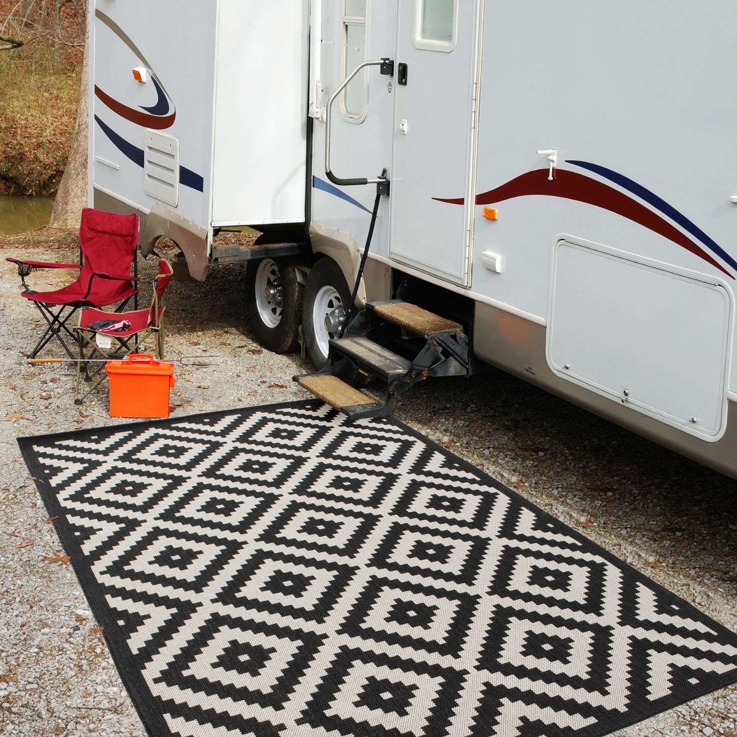 Ecology Outdoor Rug Black | 100bl - Bargainia.com - 