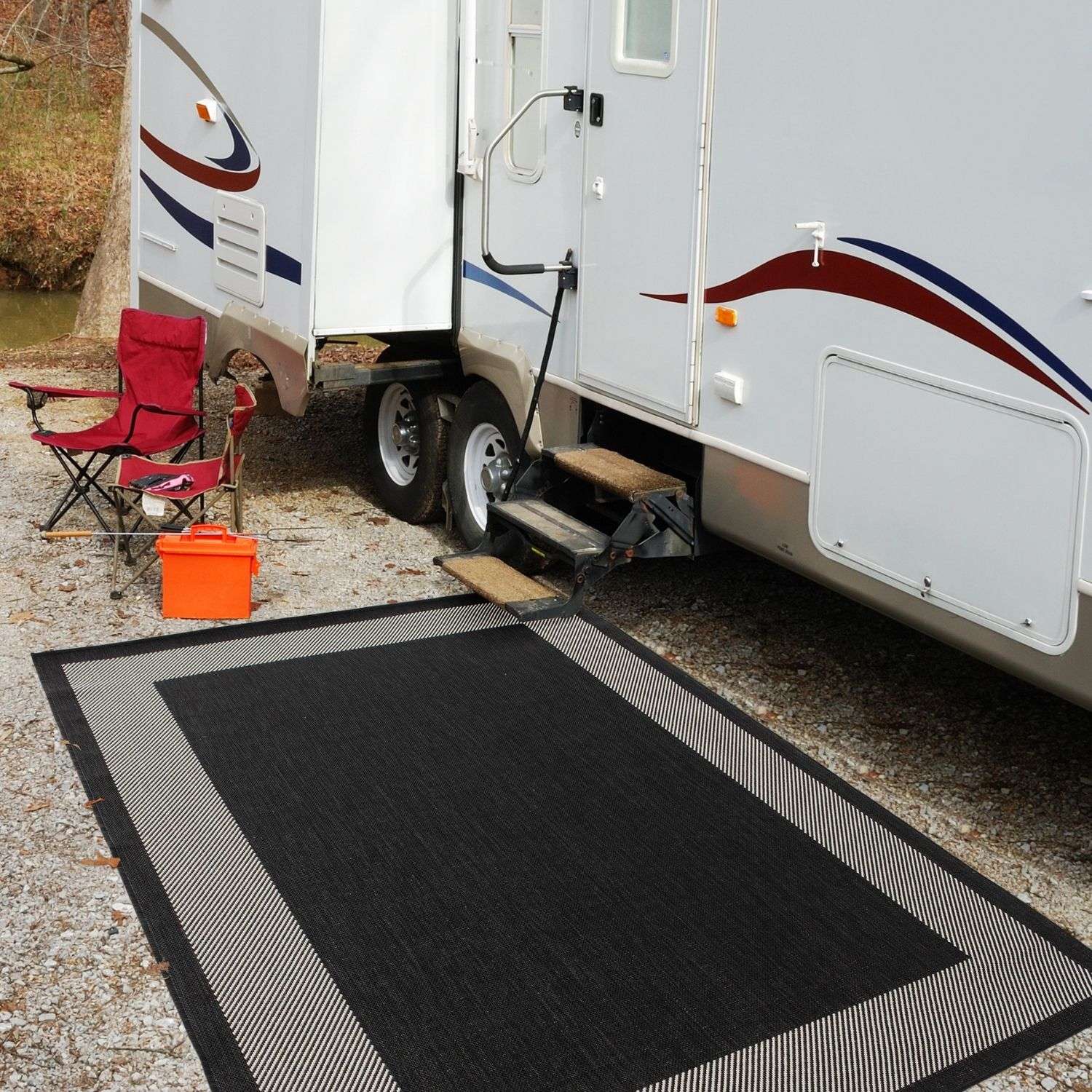 Ecology Outdoor Rug Black | 200bl - Bargainia.com - 