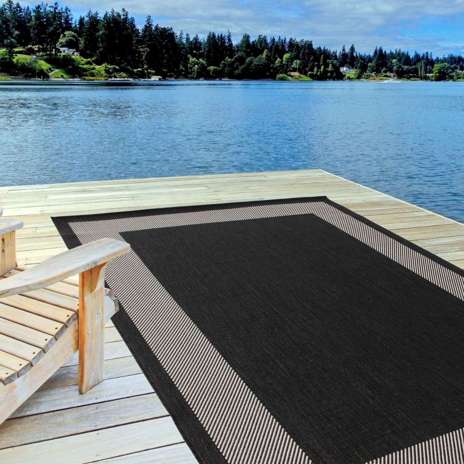 Ecology Outdoor Rug Black | 200bl - Bargainia.com - 5056584500066 - 2574