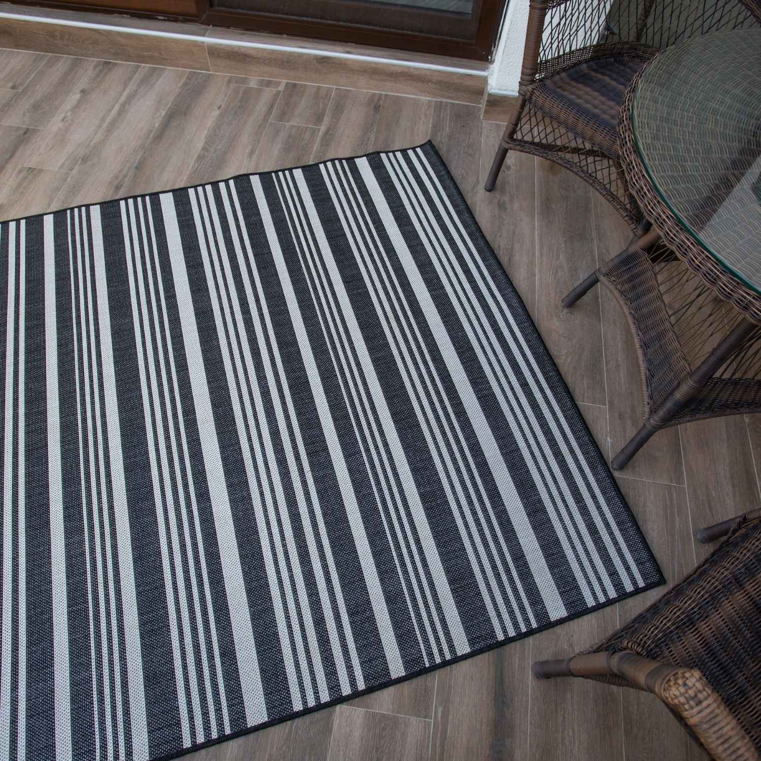 Ecology Outdoor Rug Black | 300bl - Bargainia.com - 5060784863227 - 2590