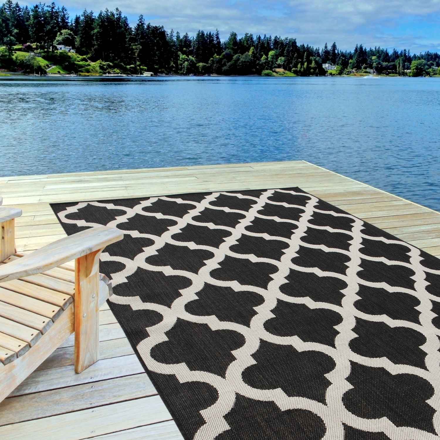 Ecology Outdoor Rug Black | 400B - Bargainia.com - 5056584500189 - 3014