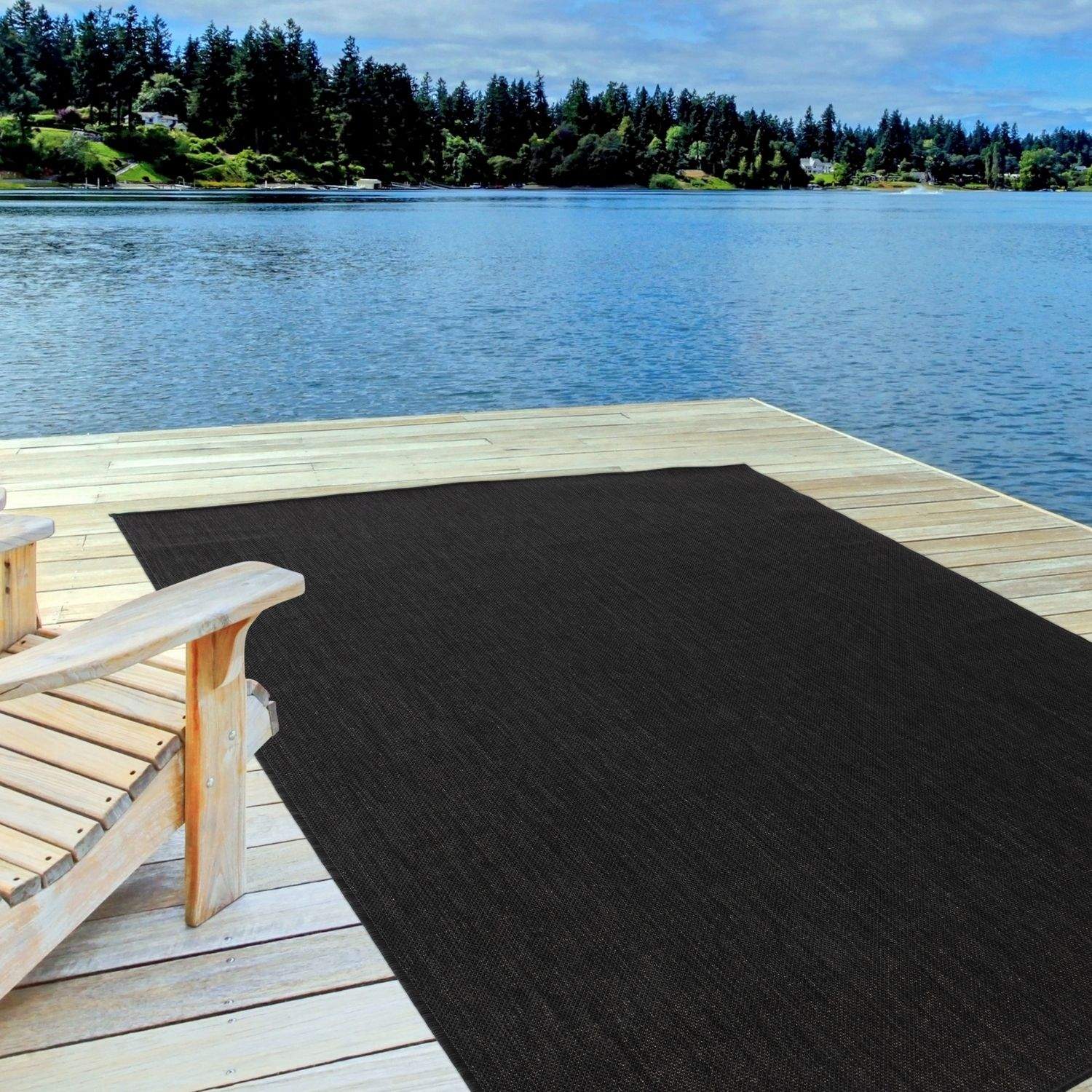 Ecology Outdoor Rug Black | 500B - Bargainia.com - 