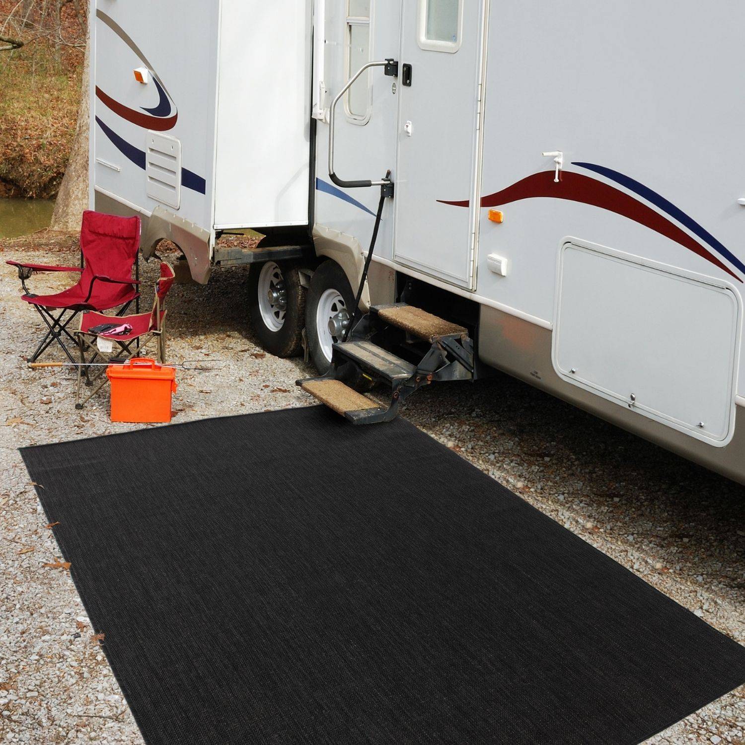 Ecology Outdoor Rug Black | 500B - Bargainia.com - 
