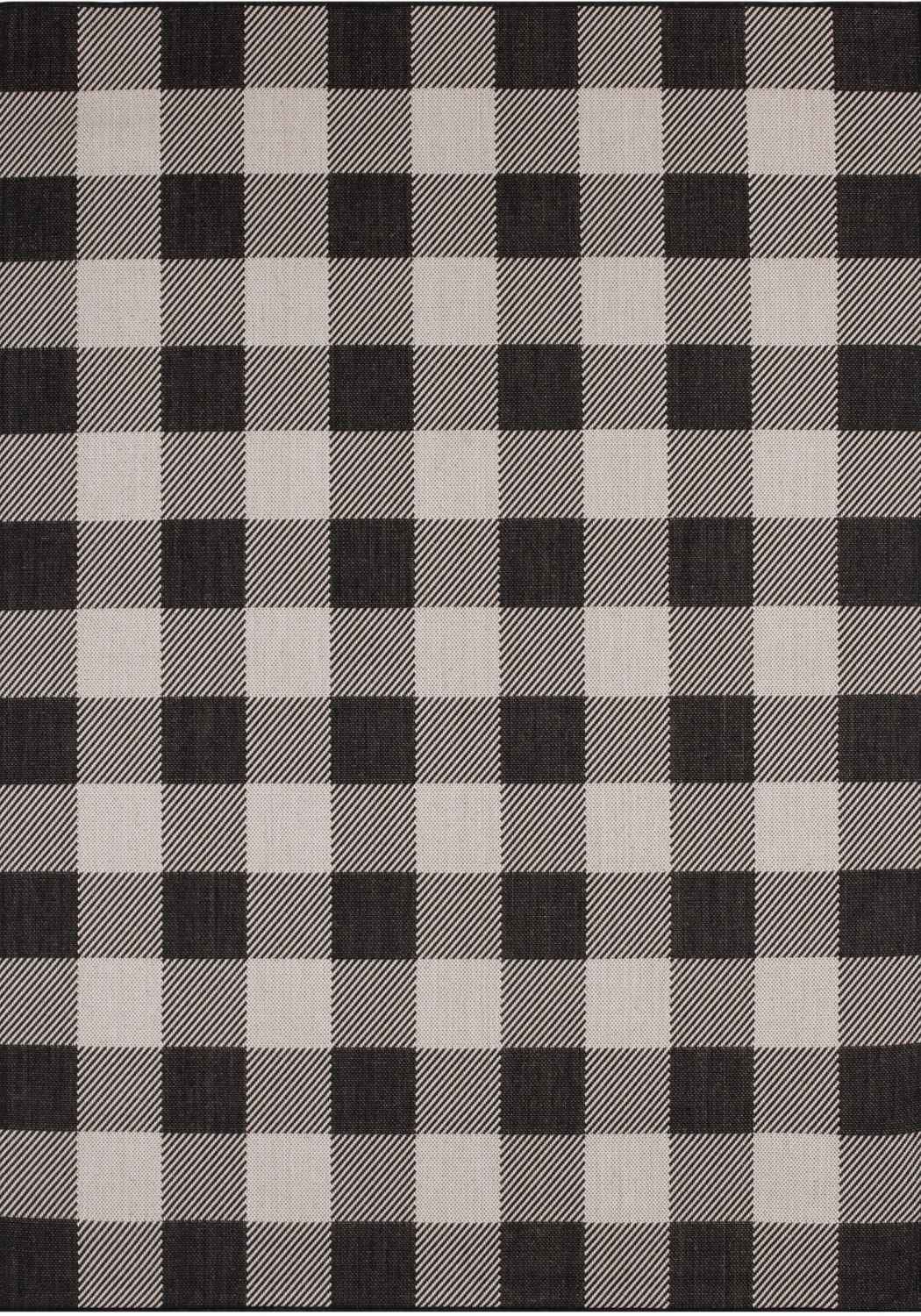 Ecology Outdoor Rug Black | 700BL - Bargainia.com - 