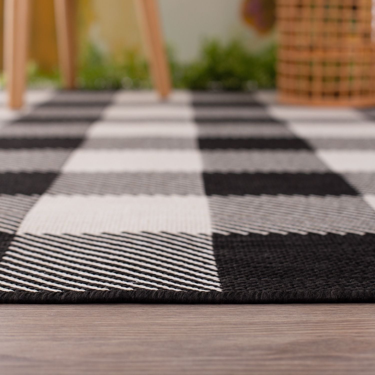 Ecology Outdoor Rug Black | 700BL - Bargainia.com - 
