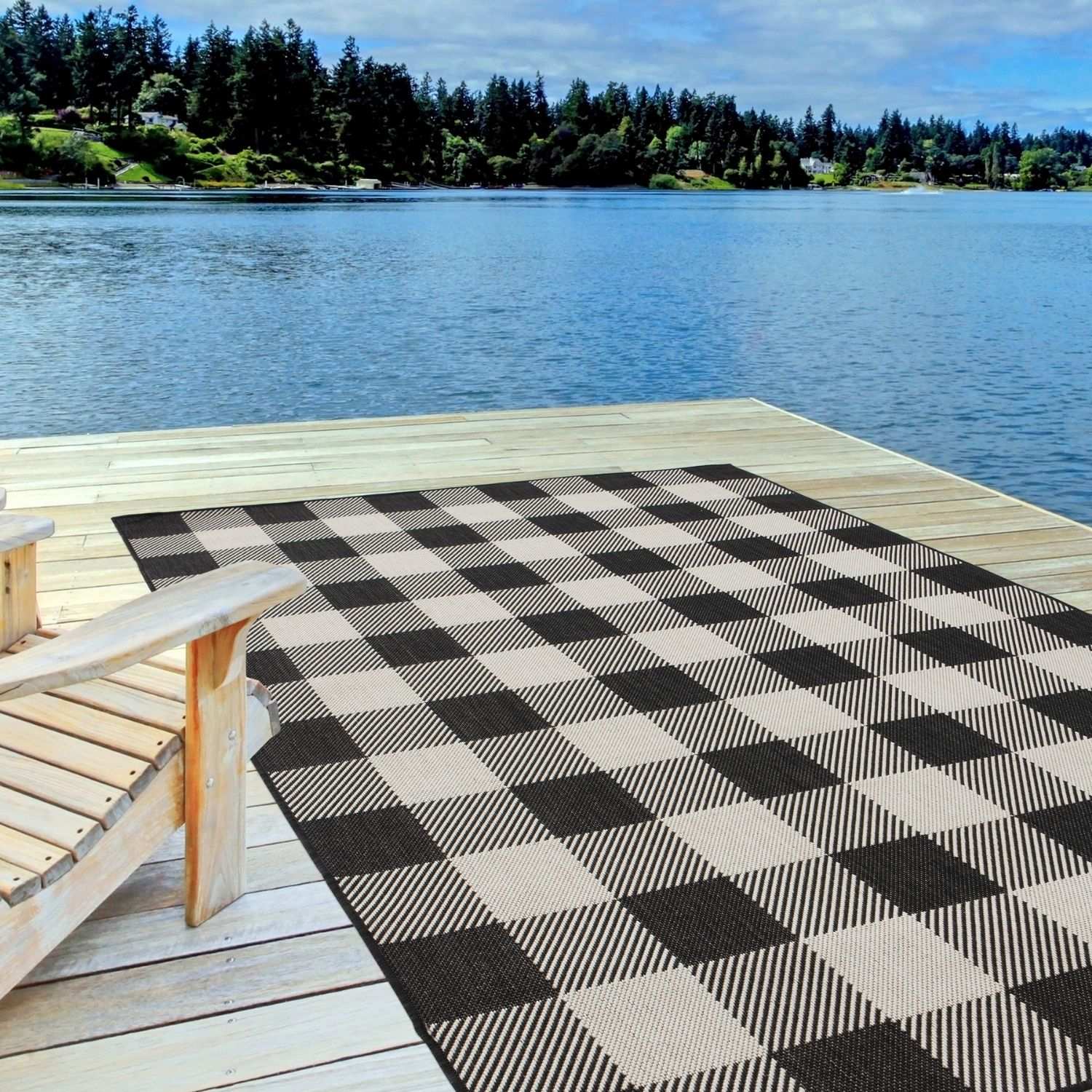 Ecology Outdoor Rug Black | 700BL - Bargainia.com - 5056584500295 - 3050