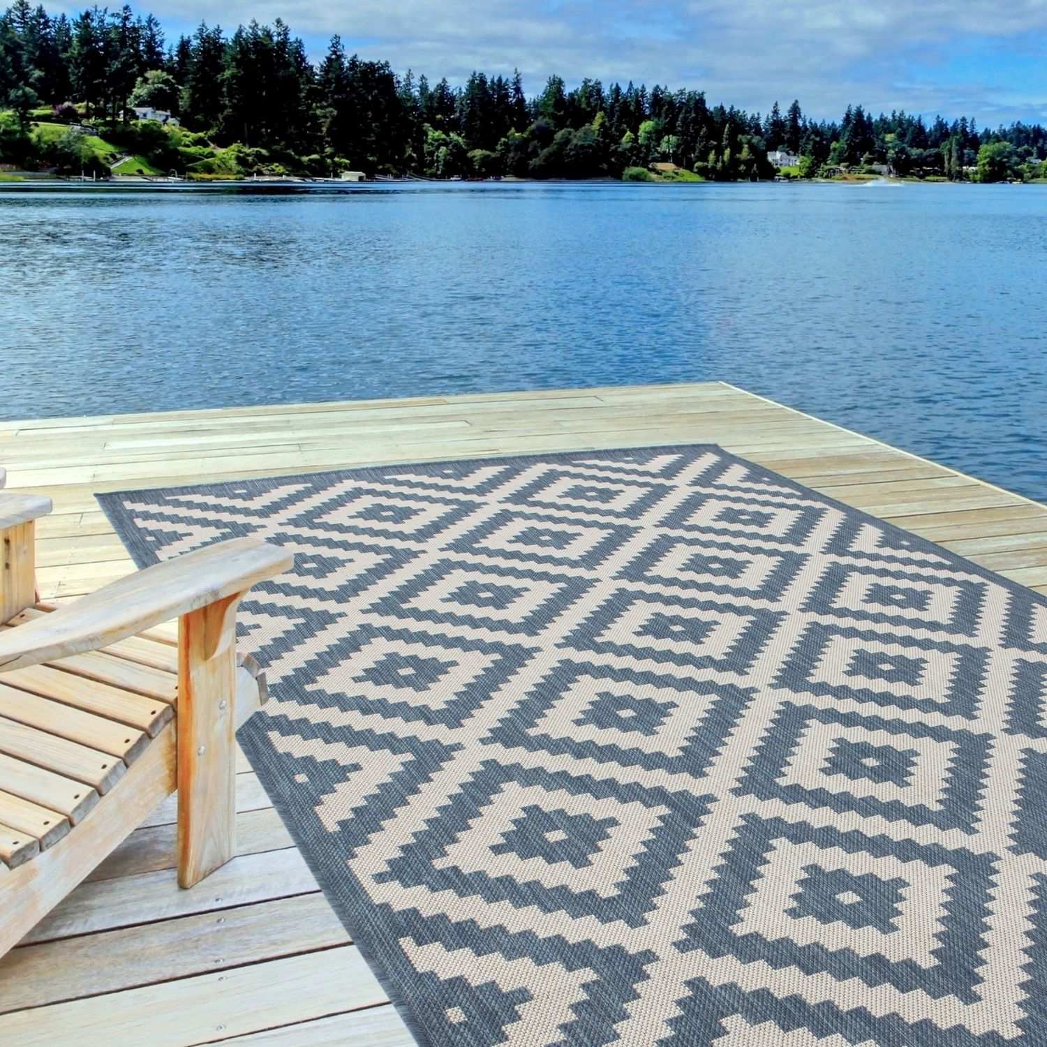 Ecology Outdoor Rug Blue| 100blu - Bargainia.com - 5056584500035 - 2570