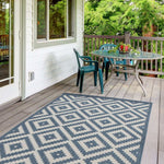 Ecology Outdoor Rug Blue| 100blu - Bargainia.com - 
