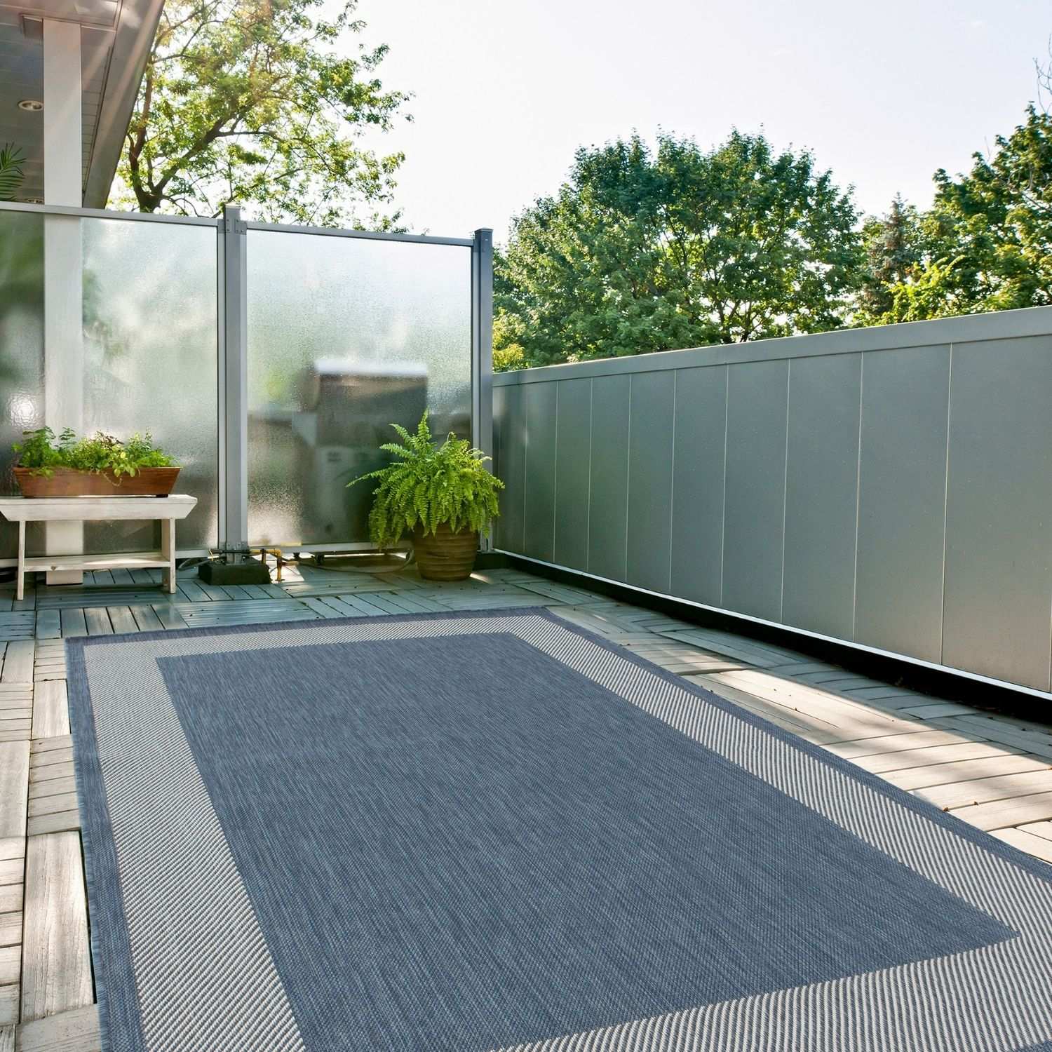 Ecology Outdoor Rug Blue | 200blu - Bargainia.com - 