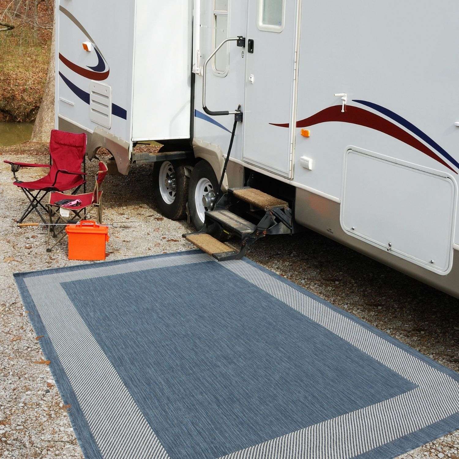 Ecology Outdoor Rug Blue | 200blu - Bargainia.com - 