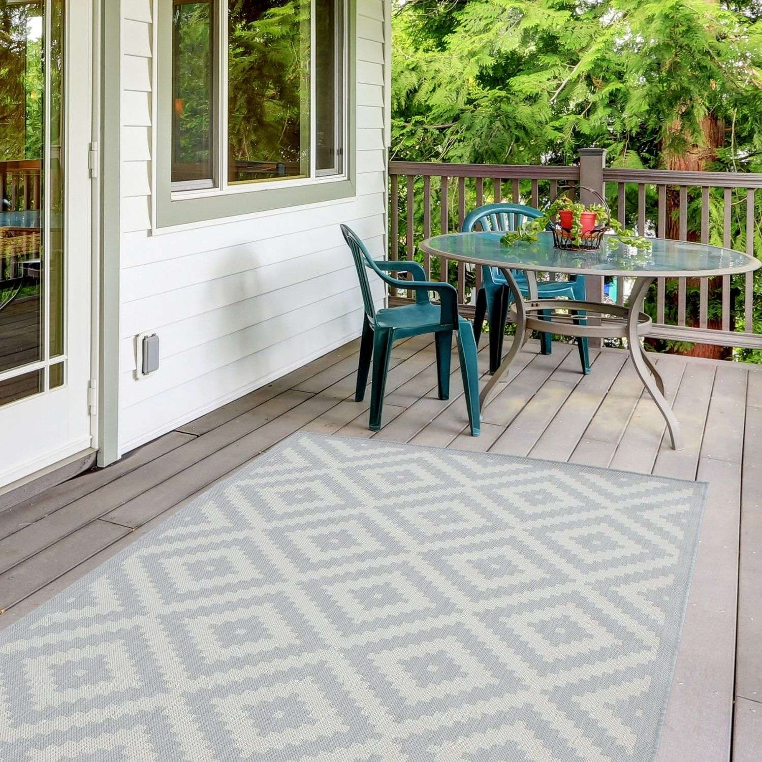 Ecology Outdoor Rug Grey | 100g - Bargainia.com - 