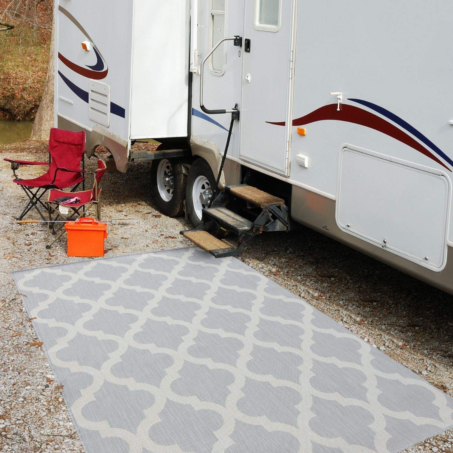 Ecology Outdoor Rug Grey | 400g - Bargainia.com - 