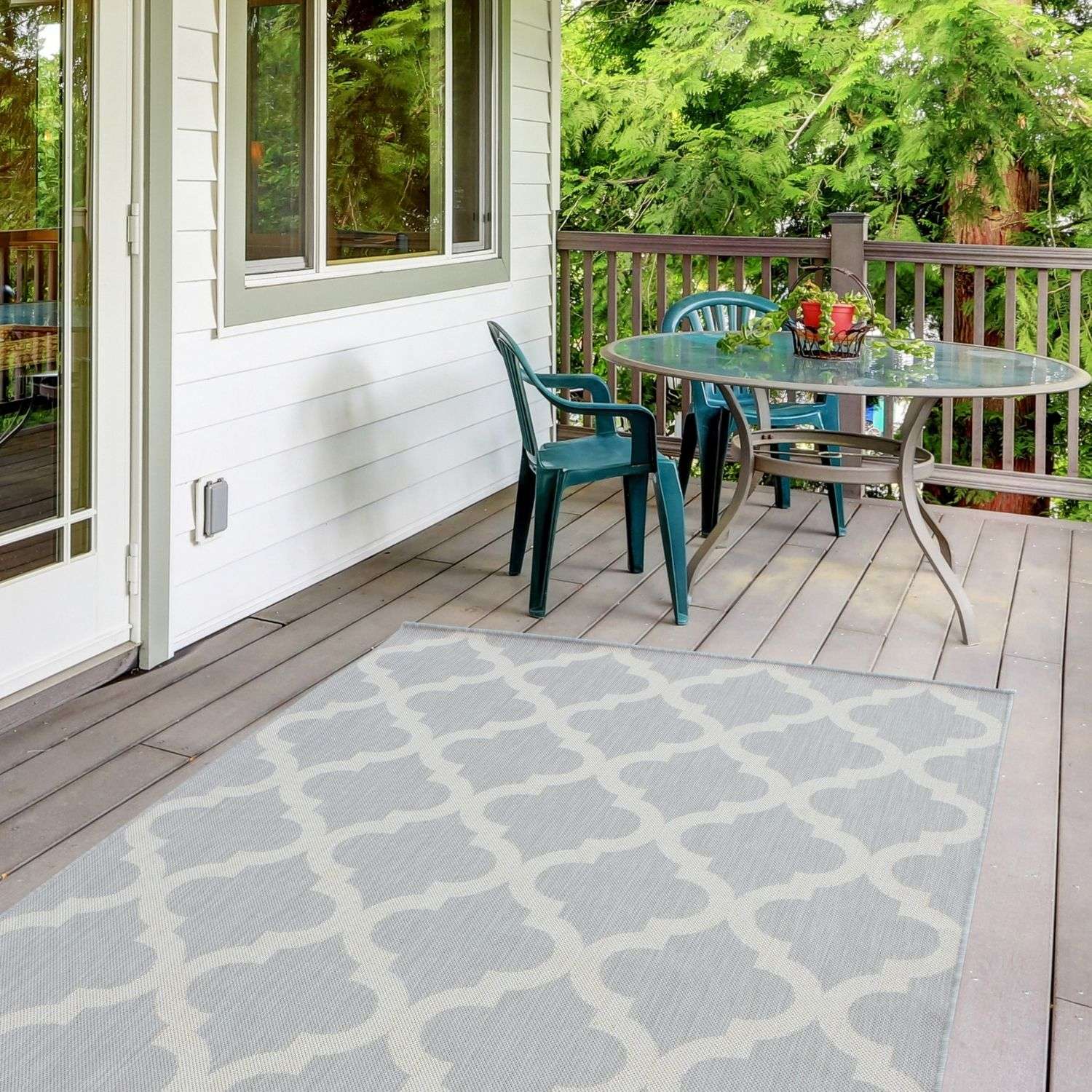 Ecology Outdoor Rug Grey | 400g - Bargainia.com - 