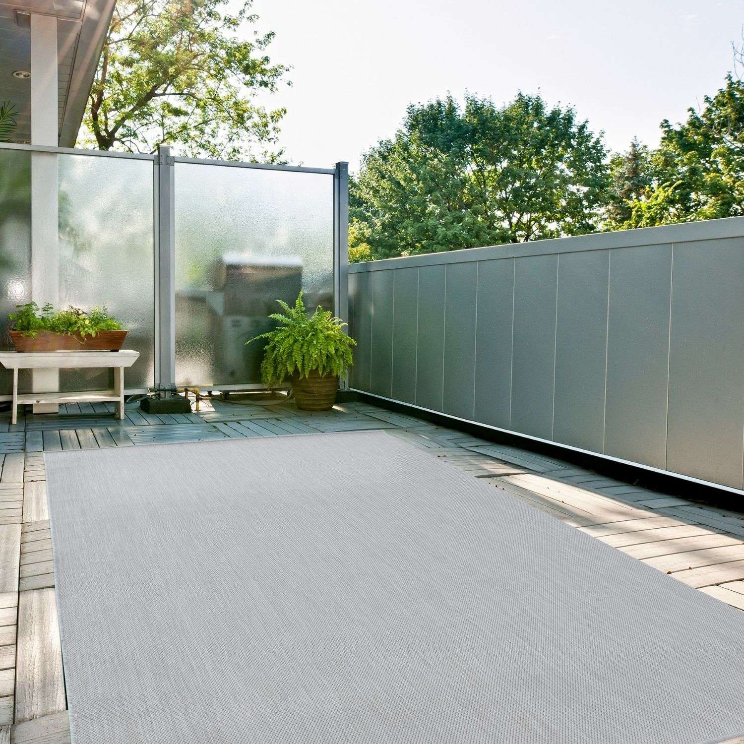 Ecology Outdoor Rug Grey | 500g - Bargainia.com - 