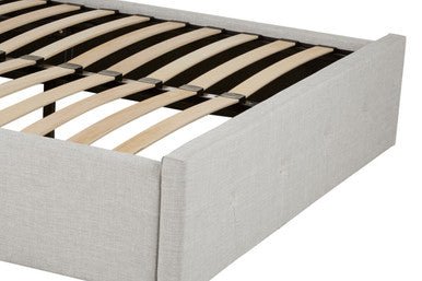 Edison Light Grey Ottoman Double Bed - Bargainia.com - 5018705452098