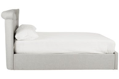 Edison Light Grey Ottoman Double Bed - Bargainia.com - 5018705452098