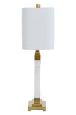 Edith Table Lamp in White Marble and Gold - Bargainia.com - 5018705506920