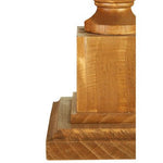 Emely Candle Table Lamp with Wooden Square Base - Bargainia.com - 5018705356020