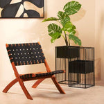 Emilio Black Woven Chair - Bargainia.com - 5018705440996