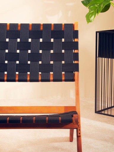 Emilio Black Woven Chair - Bargainia.com - 5018705440996