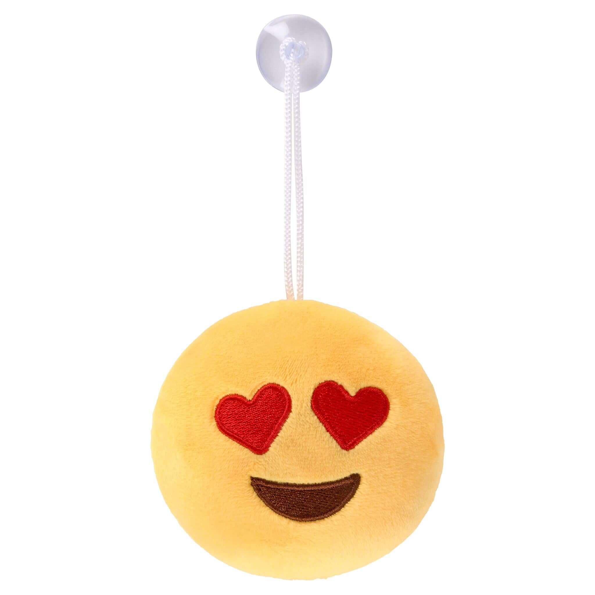 Emoji Plush Suction Cup Car Hangers - Assorted Clearance