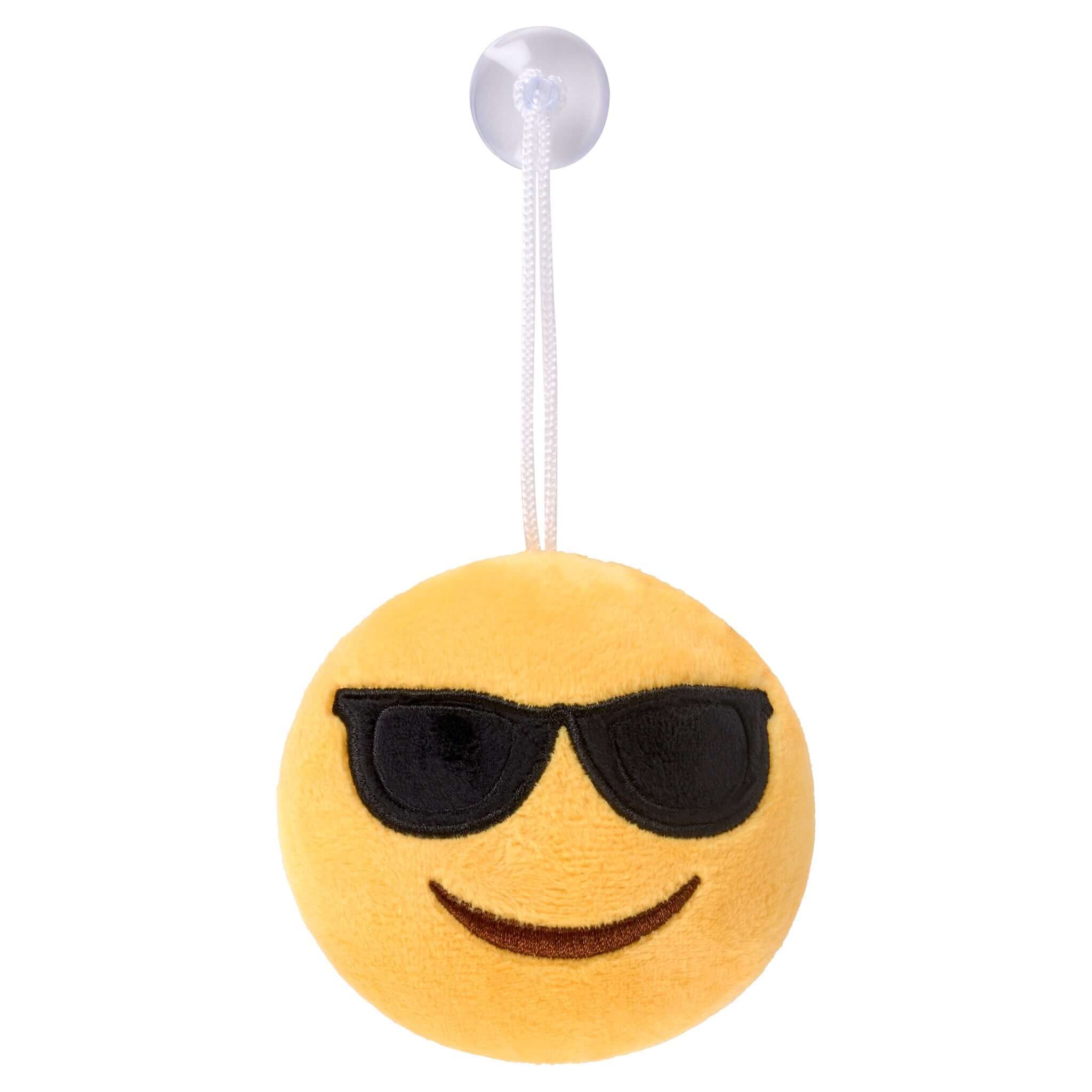 Emoji Plush Suction Cup Car Hangers - Assorted Clearance